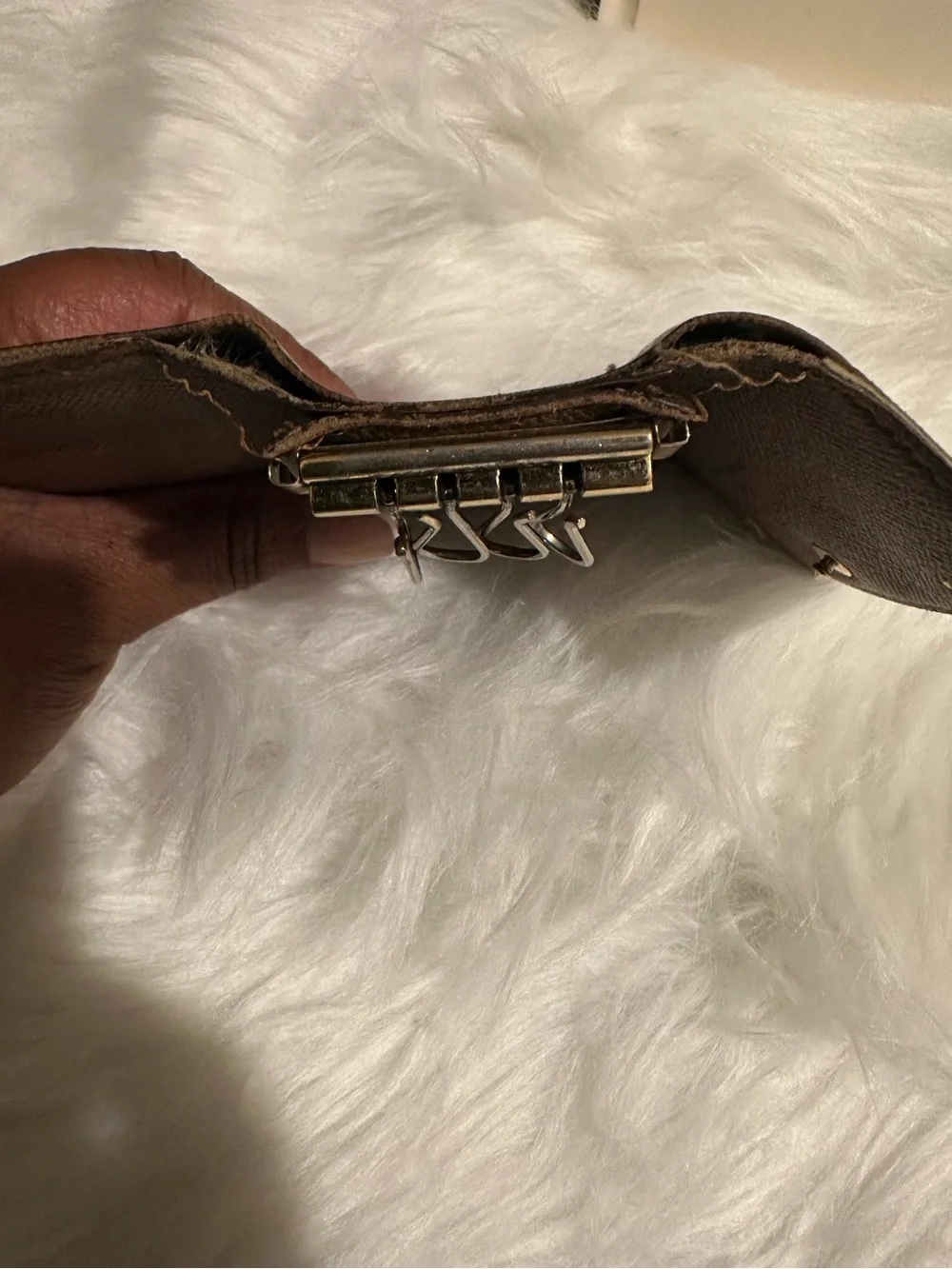 Louis Vuitton Monogram 4 Key Holder Key Case Vintage Authentic
